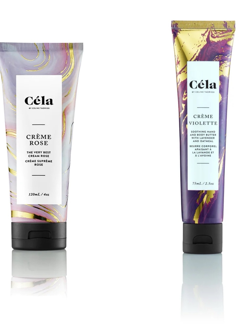 NEW Cela Creme Rose and Creme Violette